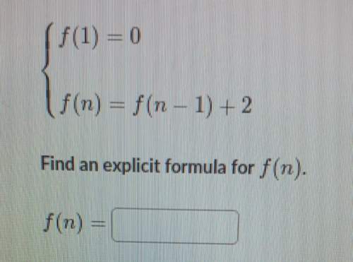 Find an explicit formula for f(n).