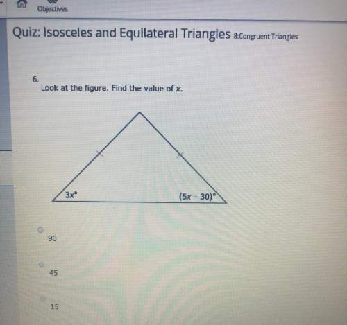 Hurry quick !  look at the figure. find the value of x.