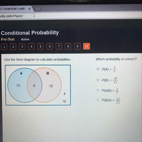 Use the vent diagram to calculate probabilities