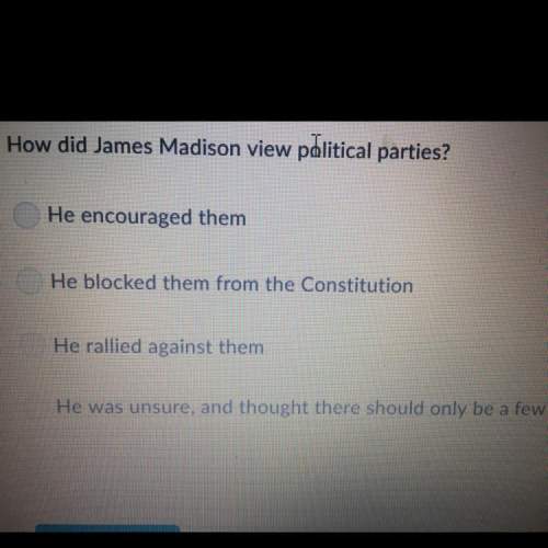 How did james madison view political parties?