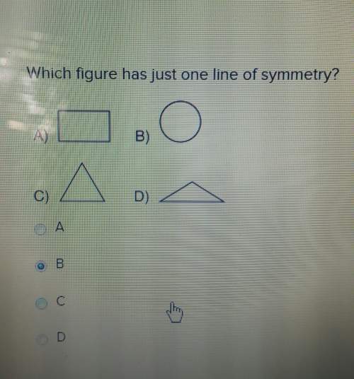 Which figure had just one line of smmetry