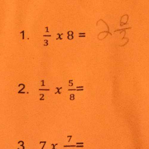Is this correct if not can you guys show me how it's done and give me the correct answer and with wo
