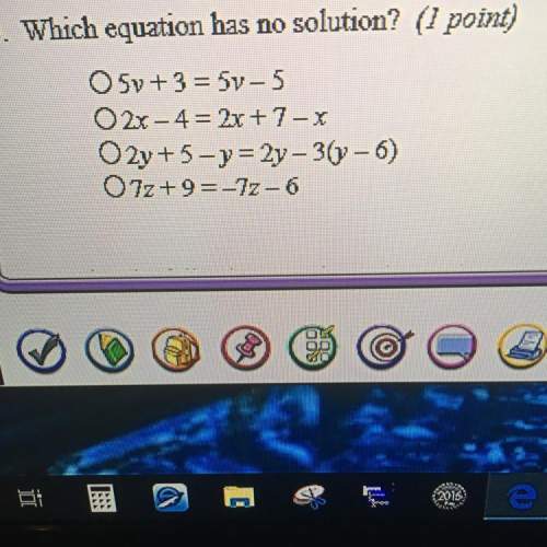 Which equation has no solution?