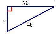 Analyze the diagram below and complete the instructions that follow. find the unknown side length, x