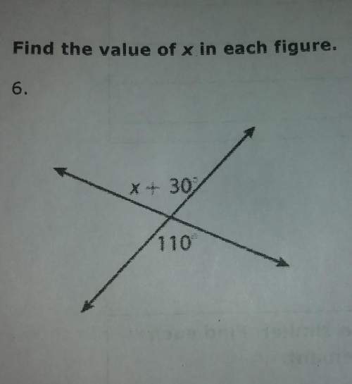 Find the valuecof x in each figure