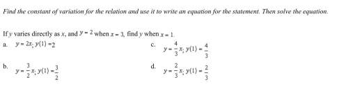 Find the constant of variation for the relation and use it to write an equation for the statement. t