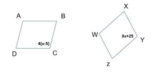 Quadrilateral abcd is congruent to quadrilateral wxyz.what is the measure of ∠ c a