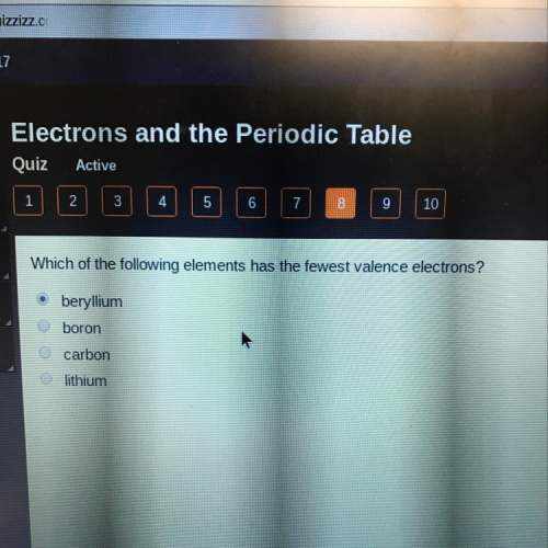Which element has the fewest valence electrons?