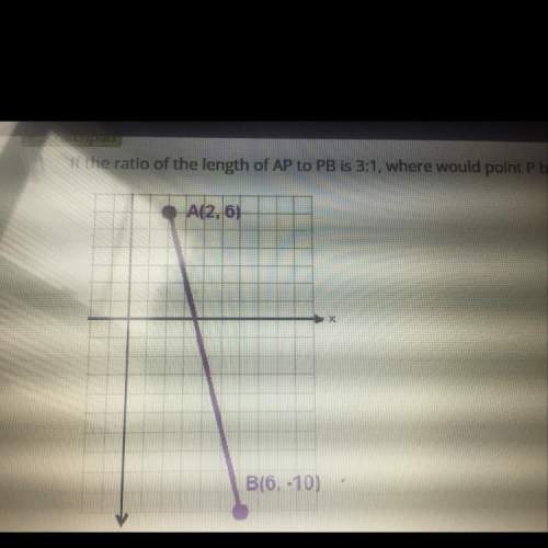 If the ratio of the length of ap to pb is 3: 1, where would point p be located on the line bellow
