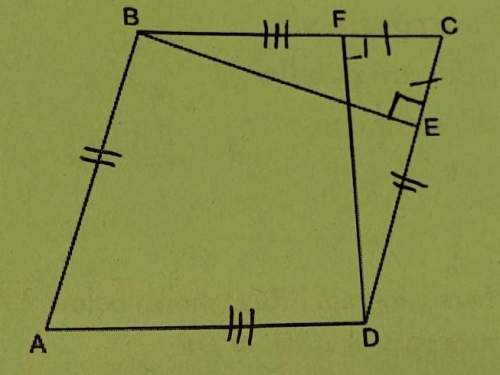 In the diagram of parallelogram abcd, segment be is perpendicular to segment ced, segment df is perp