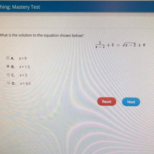 What is the solution to the equation shown below?