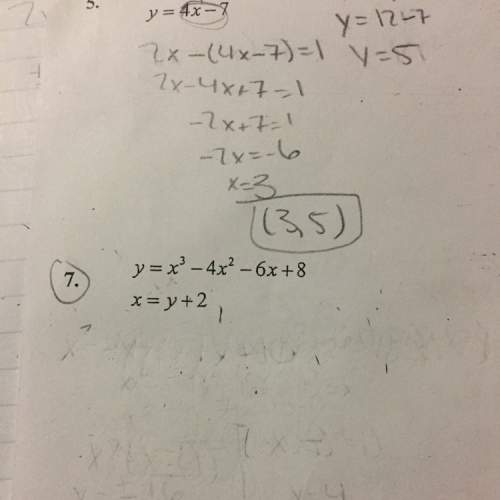 Solve the system of equation by substitution