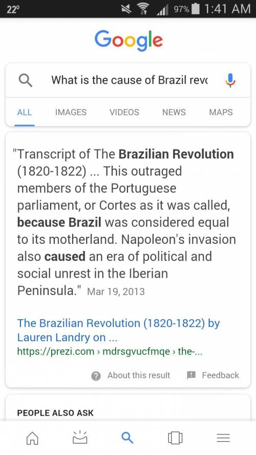 Hi!  if anyone can  me with this pls cause of brazil revolution