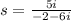 s = \frac{5i}{-2-6i}