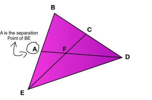 Point F is a centroid of the triangle BDE. If AB = 24 cm, what is BE?