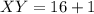 XY = 16 + 1