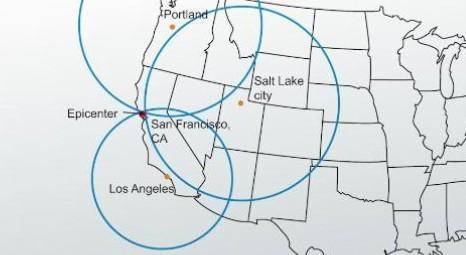 Where is the epicenter of the hypothetical earthquake as shown in the illustration below?

A. Point