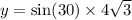 y =  \sin(30)  \times 4 \sqrt{3}