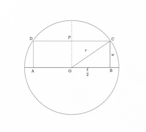Find the rectangle of largest area that can be inscribed in a semicircle of radius r, assuming that 