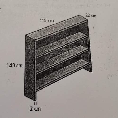 How do i calculate the surface area of this bookshelf?