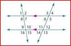 In the figure, the measure of angle 8 = 96 and the measure of angle 12 =42. find the measure of angl