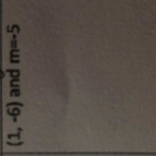 What is the equation for : (1,-6) and m=-5