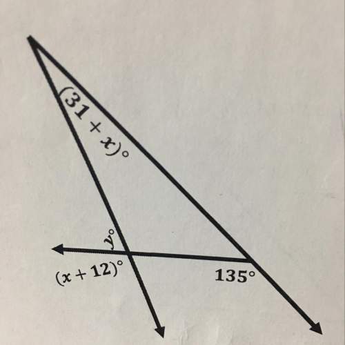 10  find the missing information  x =  y =  m angle