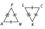 4. a) which method can be used to prove the triangles congruent?  b) write a triangle c