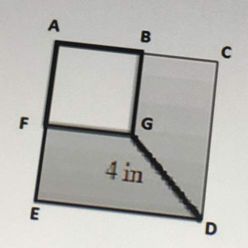 Asap plzzz  abgf is a square with half the perimeter of square acde. gd = 4 in. find the