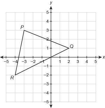 What are the endpoint coordinates for the mid segment of △pqr that is parallel to pq?  e