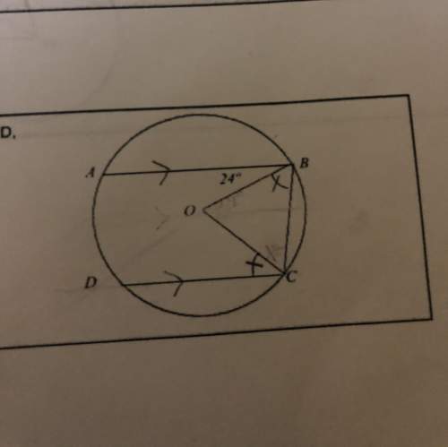 In the diagram, q is the center of the circle, ab ll cd, &lt; obc =