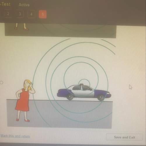 Which diagram best shows the perceived sound wave heard by a woman after a police car has passed her