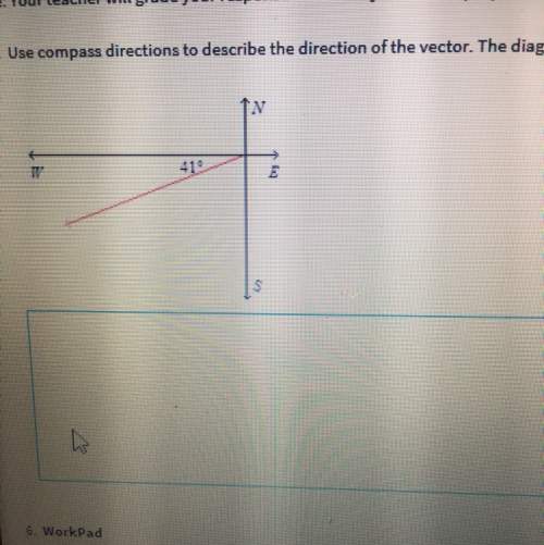 Use compass directions to describe the direction of a vector. the diagram is not drawn to scale