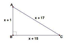 In the right triangle shown, what is the cosine of angle c?  a) 12/13 b) 15/17 c)
