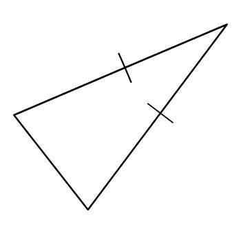 Which terms accurately classify this triangle? choose exactly two answers that are correct. a. righ