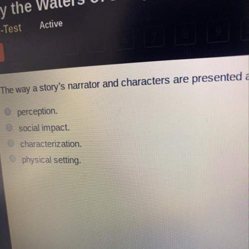 The way a story ‘s narrator and characters are presented and developed is called
