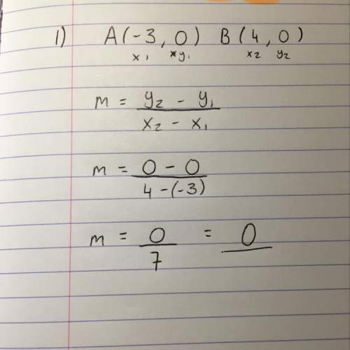Could anyone tell me if i’m right. this is a gradient of a line question