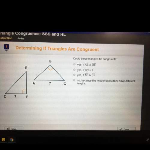 Could these triangles be congruent?