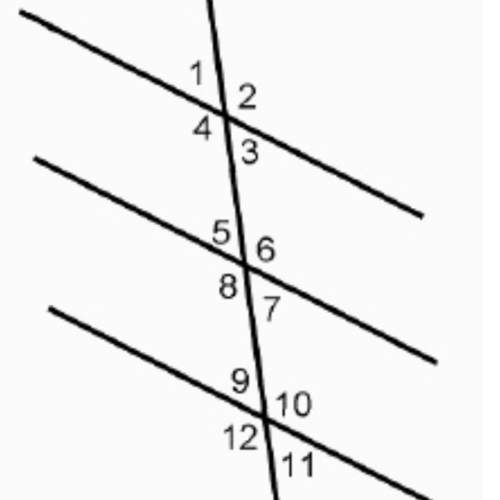 If the measure of angle 4 is 132°, what is the measure of angle 7?