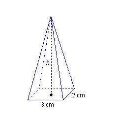 Hurry its timed ill mark brainliestif the volume of the pyramid shown is 12 cm^3