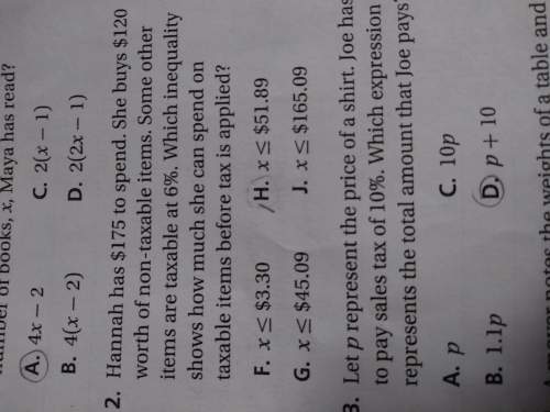 Answer this plz i dont know i think its h but idk why. plz tell me the answer and show work plz. i'l