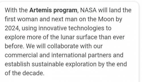 6. What is the Artemis program? *