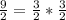 \frac{9}{2} = \frac{3}{2}*\frac{3}{2}