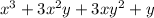 x^3 + 3x\²y + 3xy^2 + y