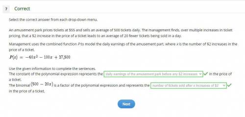 Help Please???

An amusement park prices tickets at $55 and sells an average of 500 tickets daily. T