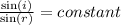 \frac{ \sin(i) }{ \sin(r) }  = constant