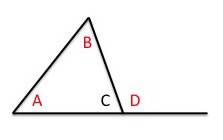 How to find x in a triangle with an exterior angle?