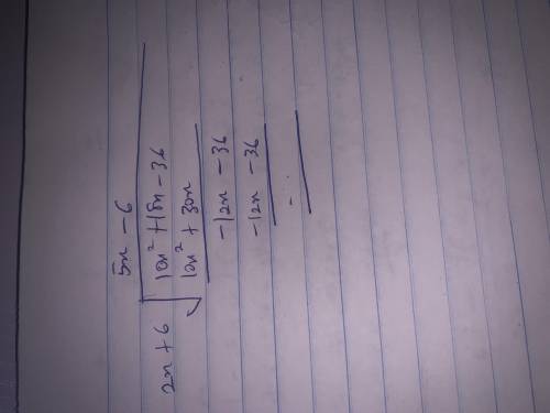 The binomial (2x+6) is a factor of a quadratic expression 10x^2+18x-36 what is the other factor of t