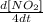 \frac{d[NO_2]}{4dt}