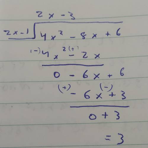 How do I solve this equation using long division?